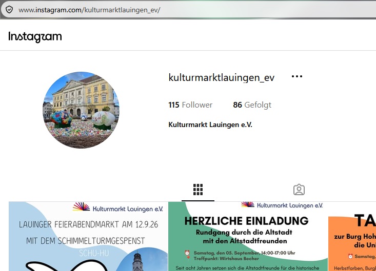 Wir sind auch auf Instagram